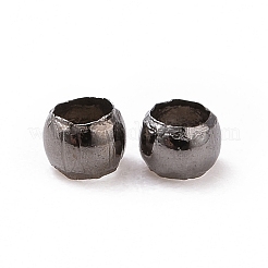 Perline a crimpare rondelle in ottone tono canna di fucile&nbsp;X-E002-NFB