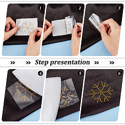 Исправление узора снежинки стразами DIY-WH0430-205F