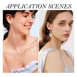 100 шт. 2-х цветные круглые акриловые подвески с имитацией жемчуга&nbsp;PALLOY-TA00292