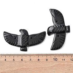 Натуральный обсидиан резные большие подвески G-A288-01G