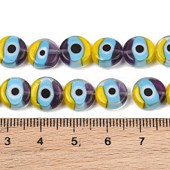 Hechos a mano de los abalorios del lampwork del ojo malvado&nbsp;LAMP-C028-01A-03