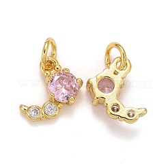 Стойки обшивки латунь микро проложить кубическую прелесть диоксида циркония KK-F832-02-G