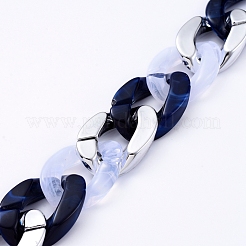 Catene per cordoli acriliche fatte a mano stile imitazione pietra preziosa&nbsp;AJEW-JB00534-03