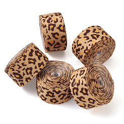 Ленты в рубчик с леопардовым принтом OCOR-TA0001-24