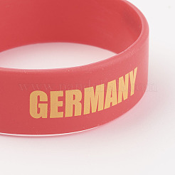 Браслеты из силиконового браслета&nbsp;LS-BJEW-K168-01E