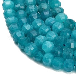Gefärbt natürlichen weißen Jade Perlen Stränge&nbsp;GG-CBA9106-01S