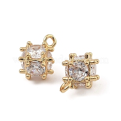 Латунные микро проложить кубического циркония подвески&nbsp;KK-K374-15G
