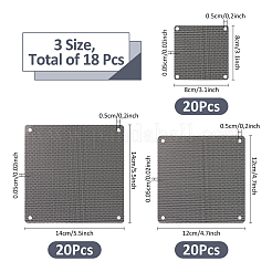 3 стиль ПВХ квадратная пылезащитная сетка для компьютера KY-FH0001-36