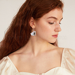 3 набор из 3-х висячих серег с тематикой игральных карт из смолы и штифтами из сплава EJEW-FI0003-01