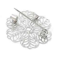 Spille da bavero in ottone a forma di fiore per abiti&nbsp;KK-CBA19A0-02P
