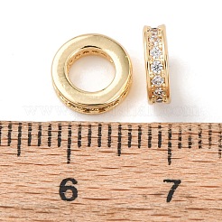 Латунь микропаве прозрачный кубический цирконий европейский бисер&nbsp;KK-A279-17G