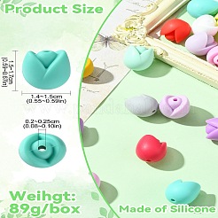 30шт 15 стиля силиконовые бусины&nbsp;SIL-CJ0002-59