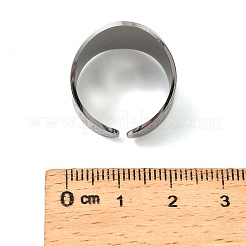 201 манжетное кольцо из нержавеющей стали&nbsp;RJEW-F190-01P
