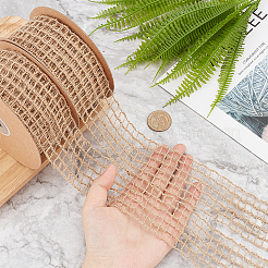 Плетеная лента из мешковины OCOR-WH0070-51A