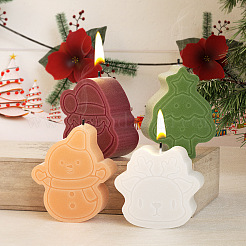 Moules en silicone pour bougies bricolage sur le thème de noël&nbsp;PW-WG0E5A4-02