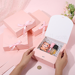 Складные бумажные подарочные коробки с лентой&nbsp;CON-WH20001-11B-03