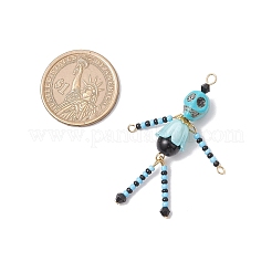 Подвески в виде маленьких скелетиков из стеклянного бисера PALLOY-MZ00761