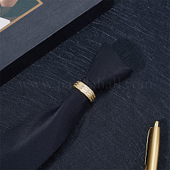 Зажимы для галстука с прозрачным кубическим цирконием и латунным паве&nbsp;AJEW-WH20054-125G