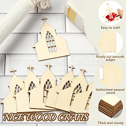 Дом мдф подвесные украшения WOOD-WH20008-12