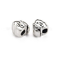 Alliage de style tibétain perles européennes émail strass supports&nbsp;PALLOY-N160-79