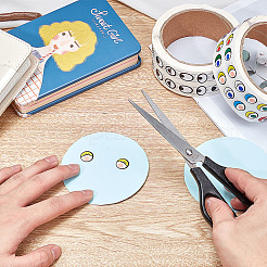 かわいい目自己粘着ステッカー  手作り工芸品用  おもちゃや家の装飾  アイ模様  2のロール/セット&nbsp;DIY-CP0001-59
