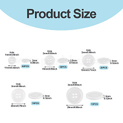 136 шт. 5 стильных смоляных кнопок RESI-TA0004-09B