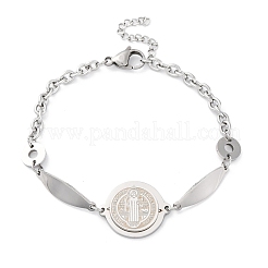 201 браслет из нержавеющей стали&nbsp;BJEW-B078-146P