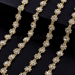 2 ярд сплава стеклянные стразы чашки цепи&nbsp;DIY-GA0009-07