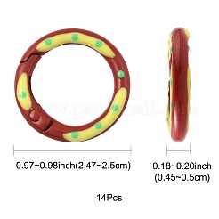 14 шт. окрашенные распылением кольца пружинных ворот из сплава FIND-FS0004-58