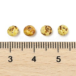Perles de rocaille en verre picasso&nbsp;SEED-Q038-03F