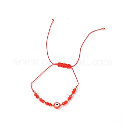 Bracciali regolabili con cordino intrecciato in cera&nbsp;BJEW-SZC0001-01C