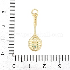 Messing micro pave klare zirkonia anhänger&nbsp;KK-F938-11G
