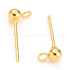 Фурнитура для сережек-гвоздиков с шариковым штифтом из нержавеющей стали 304 X-STAS-Z035-02G-B