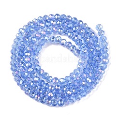 Chapelets de perles en verre électroplaqué&nbsp;EGLA-A044-T2mm-B14