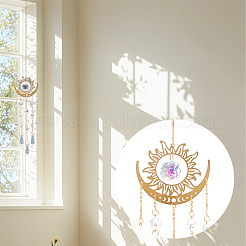 1 шт. стеклянные конусные подвесные ловцы солнца&nbsp;HJEW-AR0001-17