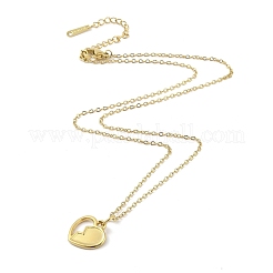 Ионное покрытие(ip) 304 нержавеющая сталь подвески ожерелья для женщин&nbsp;NJEW-B080-15G