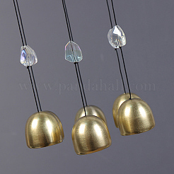 Подвесной колокольчик из натурального кварцевого кристалла&nbsp;HJEW-D302-08