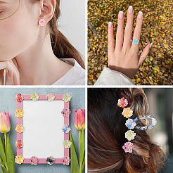 48 шт. 16 стиля светящихся непрозрачных кабошонов из смолы&nbsp;RESI-TA0002-27