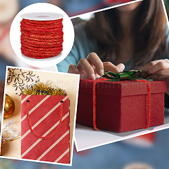 10 ярд круглый полиэстеровый золотисто-металлический шнур OCOR-BC0007-51A