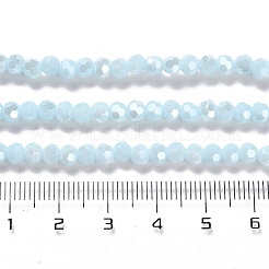 Гальванические непрозрачные стеклянные бусины&nbsp;LS-EGLA-A035-P4mm-A10