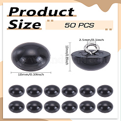 50шт. Пластиковые пуговицы с 1 отверстиями&nbsp;BUTT-LP0001-13B