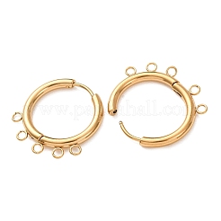 Boucles d'oreilles créoles en acier inoxydable 304&nbsp;STAS-D183-02C-G