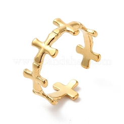 Кольцо-манжета из нержавеющей стали 304 с ионным покрытием (IP) для женщин&nbsp;RJEW-K245-26G