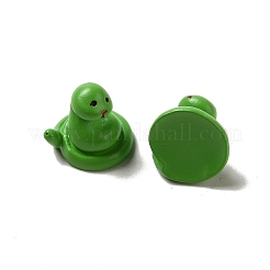 樹脂製 3D 動物フィギュア  ホームオフィスのデスクトップ装飾用  ヘビ  12.5x11x12.5mm&nbsp;RESI-A033-01C