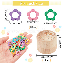 60 шт. сплавные кольца-маркеры для вязания FIND-NB0003-47