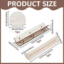 Buchensperrholz-Bindewerkzeug-Set&nbsp;DIY-WH0060-47