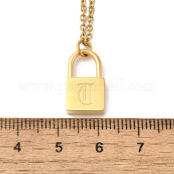 Ожерелья с подвесками из нержавеющей стали 304 Rolo NJEW-S444-01G-20