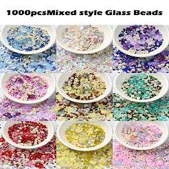 Тема океана: раскрашенные стеклянные бусины своими руками&nbsp;DIY-YW0008-82B