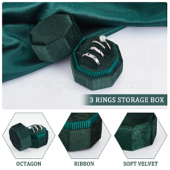 Scatole anello di velluto&nbsp;VBOX-WH0013-01D