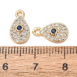 Breloques en laiton avec zircone cubique de micro pave&nbsp;CU-K002-01C-02